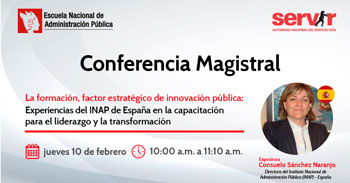 (Conferencia Gratuita) SERVIR: Experiencias del INAP de España en la capacitación para el liderazgo
