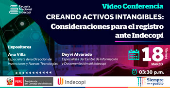 Conferencia virtual gratuita acerca de las consideraciones para el registro ante el Indecopi