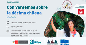 Participa del ciclo de clases maestras 2022 sobre la Décima Chilena