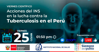 Evento gratuito acerca de las acciones del INS en la lucha contra la tuberculosis en el Perú