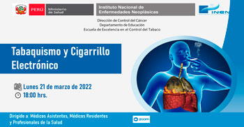 (Capacitación Virtual) INEN: Tabaquismo y cigarrillo electrónico