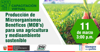 (Capacitación Gratuita) INIA: Producción de microorganismos benéficos para una agricultura y medioambiente sostenible
