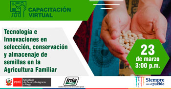 (Capacitación Gratuita) INIA: Tecnología e innovación en selección, conservación y almacenaje de semillas