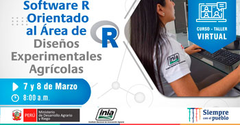 (Curso-Taller Gratuito) INIA: Software R orientado al área de diseños experimentales agrícolas