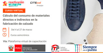 Curso virtual gratuito de calculo del consumo de materiales directos e indirectos en la fabricación de calzado