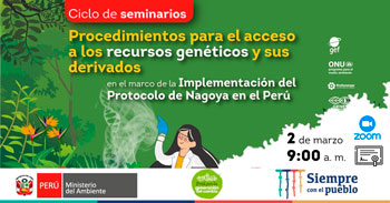 Ciclo de seminarios virtuales sobre procedimientos para el acceso a los recursos genéticos y sus derivados