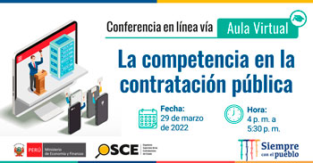 (Conferencia Virtual Gratuita) OSCE: La competencia en la contratación pública