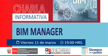 (Charla Informativa Virtual) SENCICO: BIM Manager