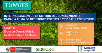 Participa del programa internalización de la gestión del conocimiento para toma de decisiones forestal y fauna silvestre
