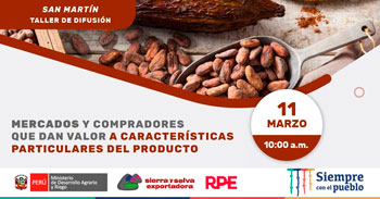 Taller virtual sobre Mercados y compradores que dan valor a características particulares del producto (Cacao)