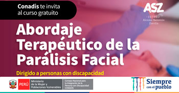 (Curso Virtual Gratuito) CONADIS: Abordaje terapéutico de la parálisis facial 