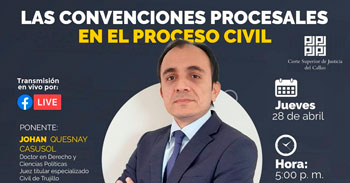 Conferencia virtual gratuita acerca de las convenciones procesales en el proceso civil