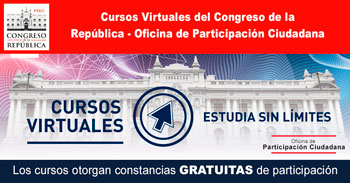 Cursos Virtuales Gratuitos del Congreso de la República del Perú