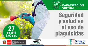 (Capacitación Virtual Gratuita) INIA: Seguridad y salud en el uso de plaguicidas