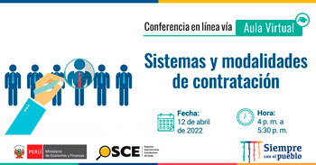 (Conferencia Virtual Gratuita) OSCE: Sistemas y modalidades de contratación