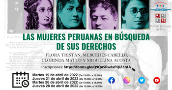 Se participe del seminario virtual sobre las mujeres peruanas en búsqueda de sus derechos