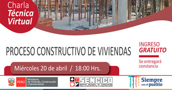 (Charla Virtual Gratuita) SENCICO: Proceso constructivo de viviendas