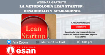 Webinar gratuito acerca de la metodología Lean StarUp su desarrollo y aplicación