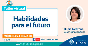 La Bolsa Laboral de Lima ofrece taller virtual gratuito de Habilidades para el futuro