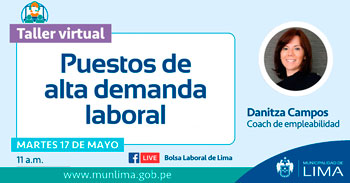La Bolsa Laboral de Lima ofrece taller virtual gratuito acerca de puestos de alta demanda laboral