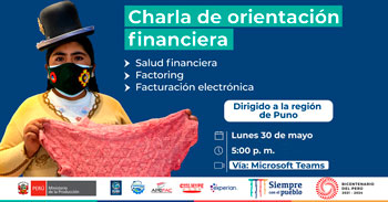 Charla virtual gratuita de orientación financiera dirigido a la región de Puno