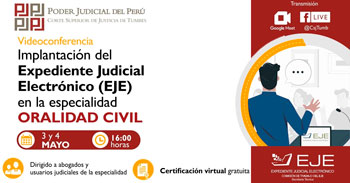Conferencia gratuita sobre la implantación del expediente judicial electrónico en la especialidad oralidad civil