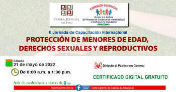 Capacitación virtual gratuita acerca de protección de menores de edad, derechos sexuales y reproductivos