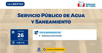 (Charla Virtual Gratuita) DEFENSORIA: Servicio público de agua y saneamiento