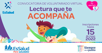 ESSALUD lanza convocatoria de voluntariado virtual: Lectura que te acompaña