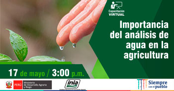 (Capacitación Virtual Gratuita) INIA: Importancia del análisis de agua en la agricultura