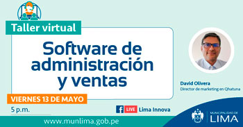 Participa de este importante taller virtual gratuito sobre software de administración y ventas