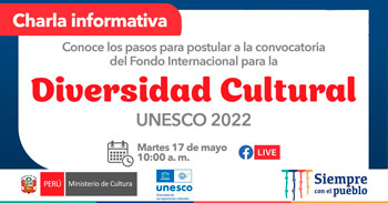 Charla virtual gratuita sobre diversidad cultural Unesco 2022