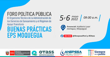 (Foro Gratuito) OTASS: Buenas Prácticas en la entidad prestadora de servicio EPS Moquegua