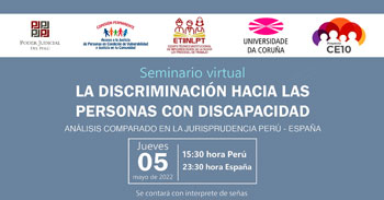Seminario virtual acerca de la discriminación hacia las personas con discapacidad