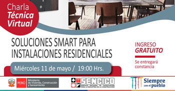 (Charla Virtual Gratuita) SENCICO: Soluciones smart para instalaciones residenciales
