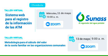 SUNASS ofrece talleres virtuales sobre el sistema web de las ATM y el cálculo de la cuota familiar