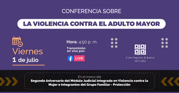 Conferencia virtual gratuita sobre la violencia contra el adulto mayor