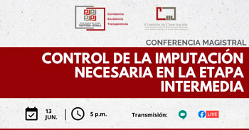 Conferencia virtual gratuita sobre el control de la imputación necesaria en la etapa intermedia
