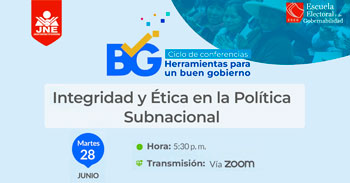 (Taller Virtual) JNE: Integridad y ética en la política subnacional