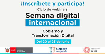 Participa del ciclo de webinars gratuitos de la semana digital internacional de gobierno y transformación digital