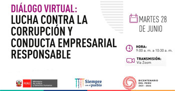 Dialogo virtual sobre lucha contra la corrupción y conducta empresarial responsable