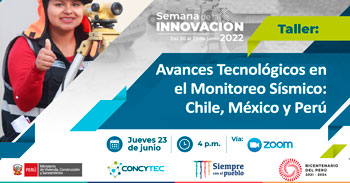 Taller virtual gratuito de avances tecnológicos en el monitoreo sísmico en Chile, México y Perú 
