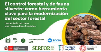 Presentación del curso de control forestal y de fauna silvestre como herramienta clave para la modernización forestal