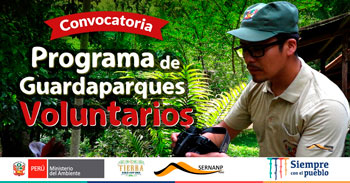 Convocatoria al programa de guardaparques voluntarios para la reserva nacional San Fernando