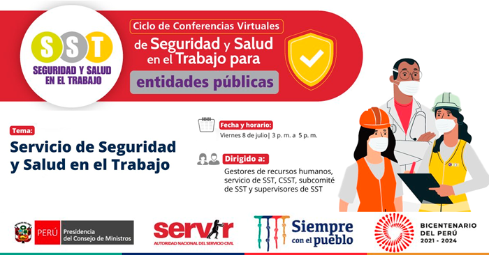 Conferencia Virtual Gratuita) SERVIR: Servicio de seguridad y salud en el  trabajo