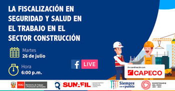 Webinar gratuito sobre la fiscalización en seguridad y salud en el trabajo en el sector construcción