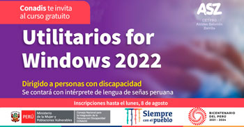 (Curso Virtual Gratuito) CONADIS: Utilitarios para Windows 2022