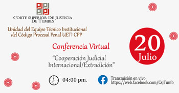 Conferencia virtual gratuita sobre la cooperación judicial internacional-extradición