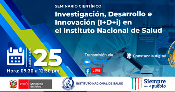 (Seminario Virtual Gratuito) INS: Investigacion, desarrollo e innovación