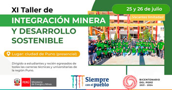 Participar del IX taller presencial de integración minera y desarrollo sostenible